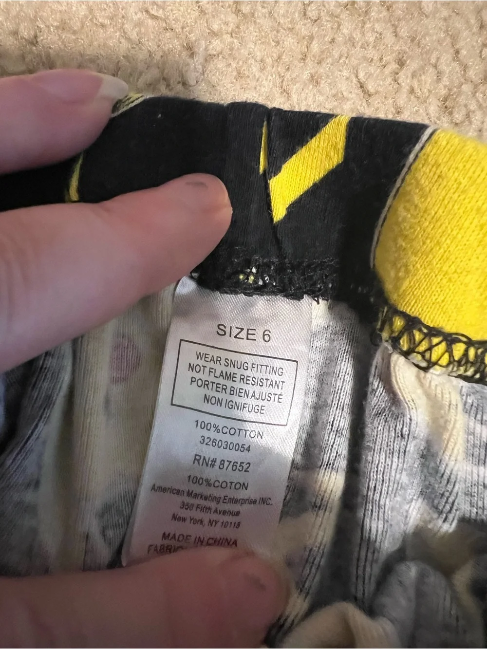 Kids Yellow SpongeBob & Pikachu Pajama Set - 3 Pieces